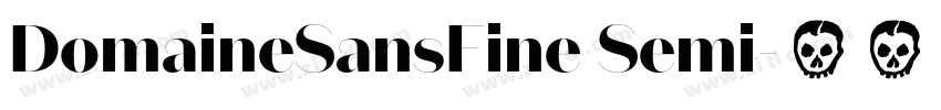 DomaineSansFine Semi字体转换 DomaineSansFine Semi字体转换